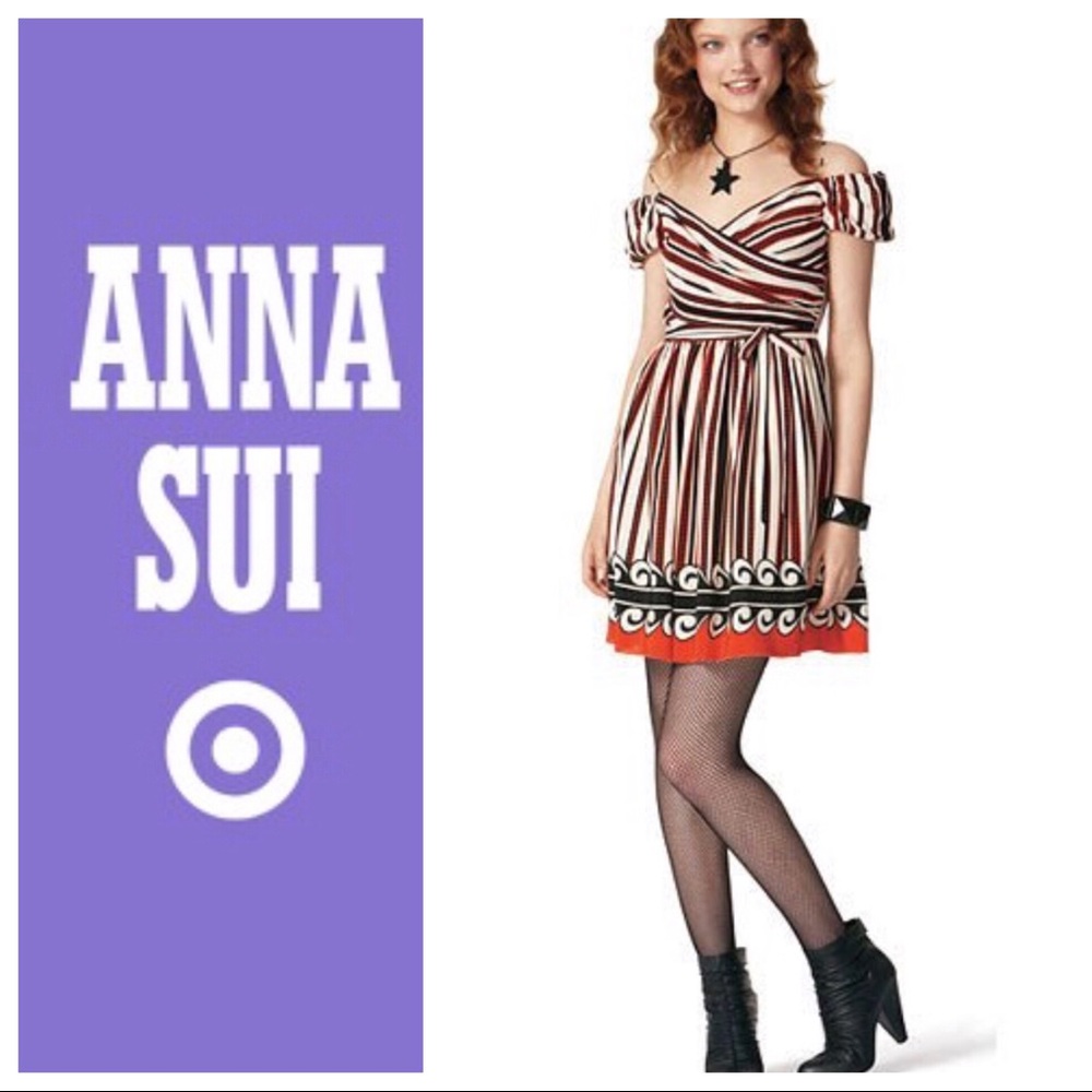 NWT Anna Sui for Target Silk Off-The-Shoulder👗 - Picture 2 of 8
